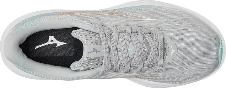 Mizuno Wave Rider 28 Womens Women's Running Shoes Harbor Mist/White : Women's 8 B - Medium, Rubber - Image 2