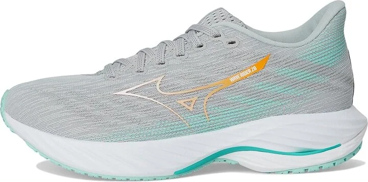 Mizuno Wave Rider 28 Womens Women's Running Shoes Harbor Mist/White : Women's 8 B - Medium, Rubber - Image 6