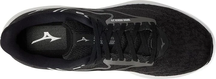 Mizuno Wave Rider 29 Men's Running Shoes Blk Sand/Quiet Shade : 9 EE - Wide, Synthetic - Image 2