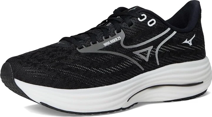 Mizuno Wave Rider 29 Men's Running Shoes Blk Sand/Quiet Shade : 9 EE - Wide, Synthetic - Image 5