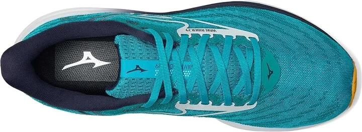Mizuno Wave Rider 29 Men's Running Shoes Capri Breeze/White : 12.5 D - Medium, Synthetic - Image 2