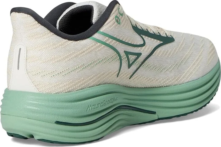 Mizuno Wave Rider 29 Men's Running Shoes White/Bistro Green : 11.5 D - Medium, Synthetic - Image 4