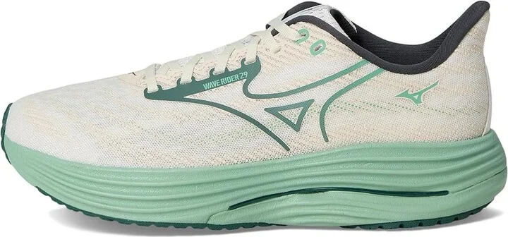 Mizuno Wave Rider 29 Men's Running Shoes White/Bistro Green : 11.5 D - Medium, Synthetic - Image 6