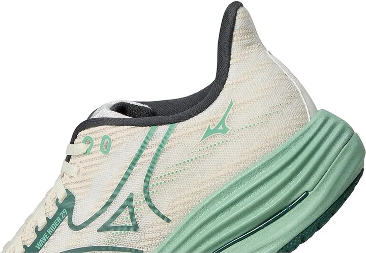 Mizuno Wave Rider 29 Men's Running Shoes White/Bistro Green : 11.5 D - Medium, Synthetic - Image 7