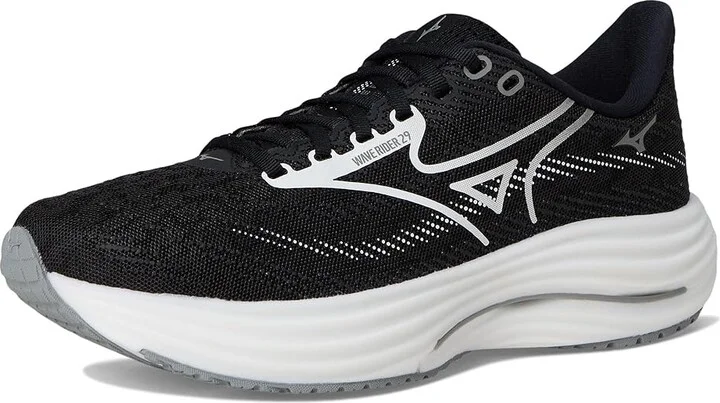 Mizuno Wave Rider 29 Women's Running Shoes Black Sand/White : Women's 9 B - Medium, Synthetic - Image 5
