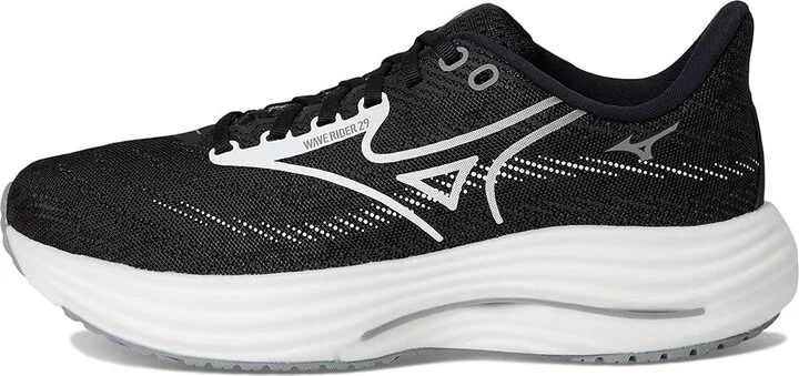 Mizuno Wave Rider 29 Women's Running Shoes Black Sand/White : Women's 9 B - Medium, Synthetic - Image 6