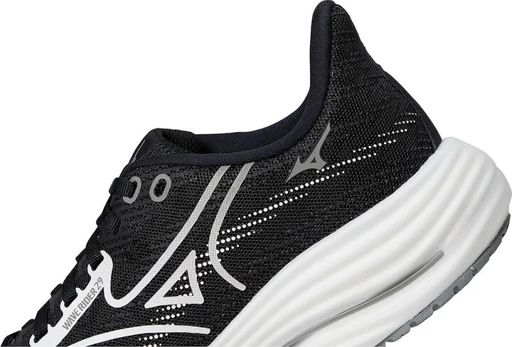 Mizuno Wave Rider 29 Women's Running Shoes Black Sand/White : Women's 9 B - Medium, Synthetic - Image 7