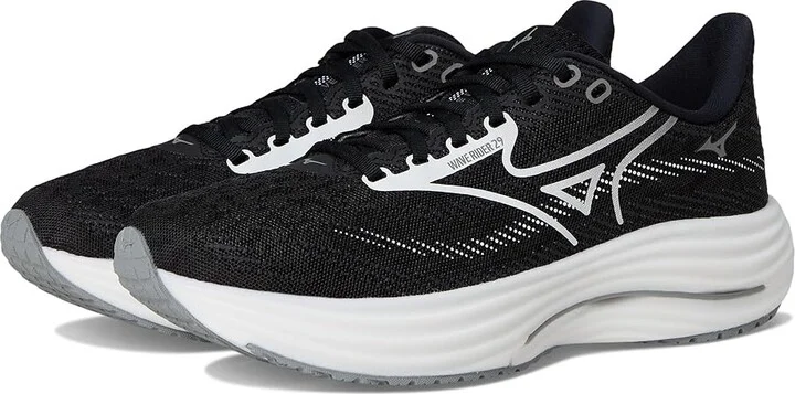 Mizuno Wave Rider 29 Women's Running Shoes Black Sand/White : Women's 9 B - Medium, Synthetic