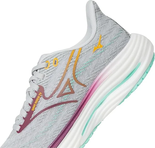 Mizuno Wave Rider 29 Women's Running Shoes Harbr Mst/Dark Purple : Women's 9 B - Medium, Synthetic - Image 7