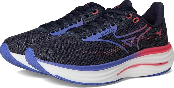 Mizuno Wave Rider 29 Women's Running Shoes Odyssey Grey/Iris Bloom : Women's 6 B - Medium, Synthetic