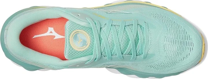 Mizuno Wave Sky 7 Women's Shoes Eggshell Blue/White : Women's 6.5 B - Medium - Image 2