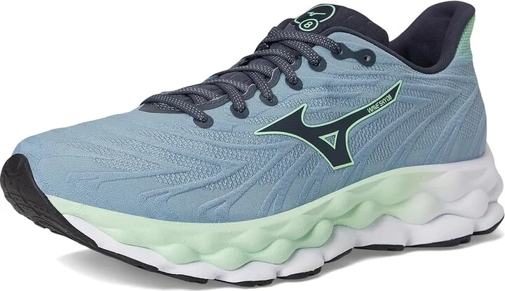 Mizuno Wave Sky 8 Mens Men's Running Shoes Citadel/Vintage Indigo : 7.5 D - Medium, Synthetic - Image 5