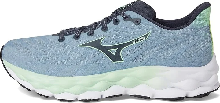 Mizuno Wave Sky 8 Mens Men's Running Shoes Citadel/Vintage Indigo : 7.5 D - Medium, Synthetic - Image 6