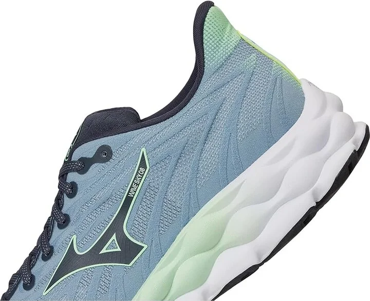 Mizuno Wave Sky 8 Mens Men's Running Shoes Citadel/Vintage Indigo : 7.5 D - Medium, Synthetic - Image 7