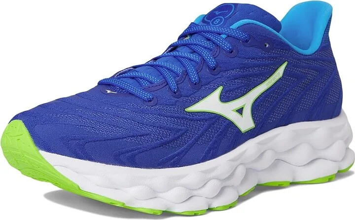 Mizuno Wave Sky 8 Mens Men's Running Shoes Reflex Blue/White : 9 D - Medium, Synthetic - Image 5