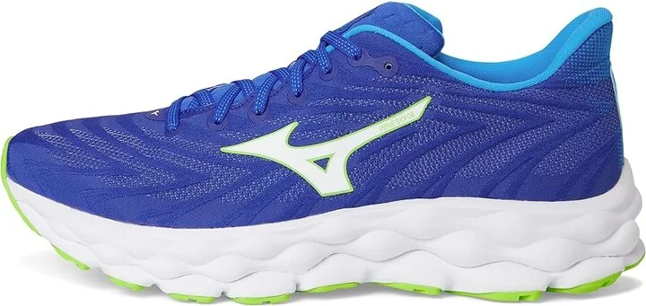 Mizuno Wave Sky 8 Mens Men's Running Shoes Reflex Blue/White : 9 D - Medium, Synthetic - Image 6