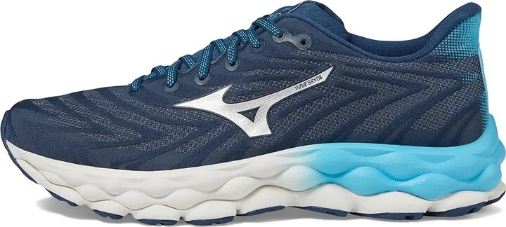 Mizuno Wave Sky 8 Men's Running Shoes Blue Wng/Teal Silver : 7 D - Medium - Image 5