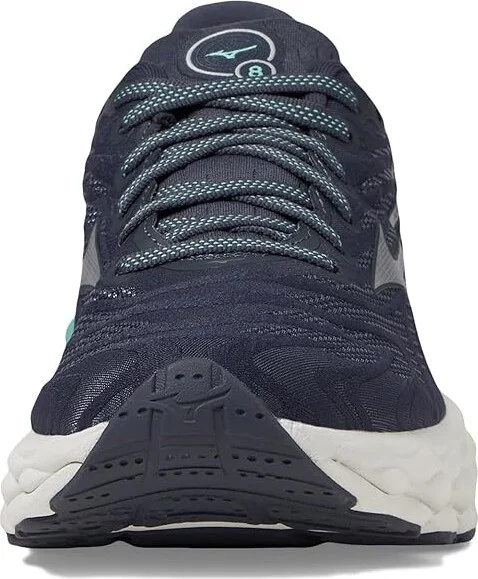 Mizuno Wave Sky 8 Women's Running Shoes India Ink/Silver : Women's 12 B - Medium - Image 3