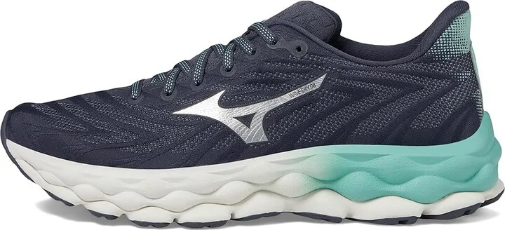 Mizuno Wave Sky 8 Women's Running Shoes India Ink/Silver : Women's 12 B - Medium - Image 5