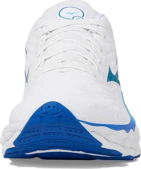 Mizuno Wave Sky 8 Women's Running Shoes White/Moroccan Blue : Women's 6 B - Medium - Image 3