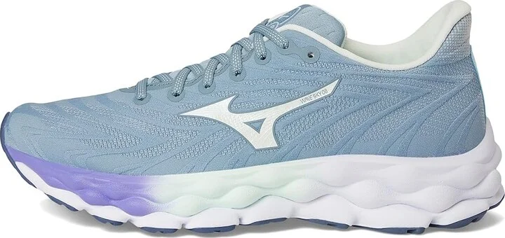 Mizuno Wave Sky 8 Womens Women's Running Shoes Citadel/Hint Of Mint : Women's 11 B - Medium, Rubber - Image 6
