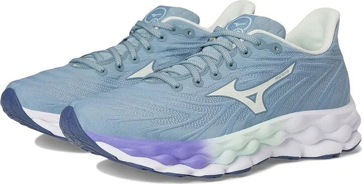 Mizuno Wave Sky 8 Womens Women's Running Shoes Citadel/Hint Of Mint : Women's 11 B - Medium, Rubber