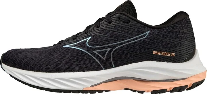 Mizuno Women's Wave Rider 26 | Neutral Running Shoe | Odyssey Grey/Quicksilver | US 6