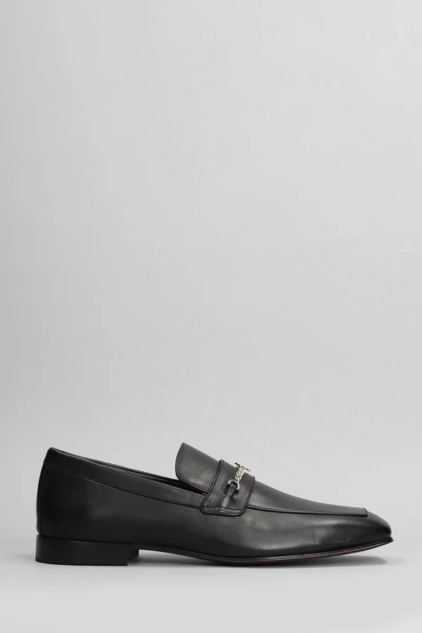 Mj Moc Loafers In Black Leather