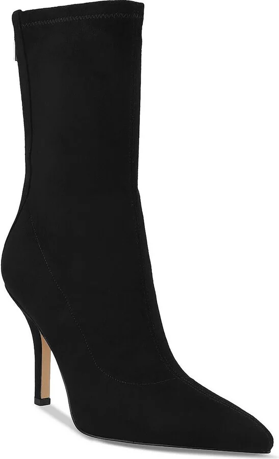 MLBreezy Womens Kitten Heel Dressy Mid-Calf Boots