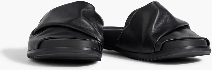 Mobius Granola draped leather slides - Image 2
