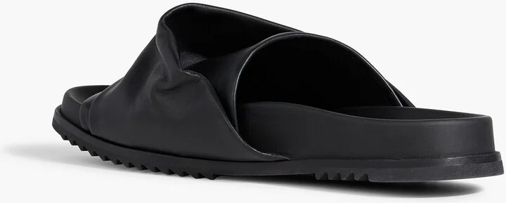 Mobius Granola draped leather slides - Image 3