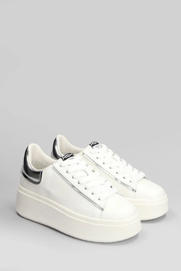 Moby Bis Sneakers In White Leather - Image 2