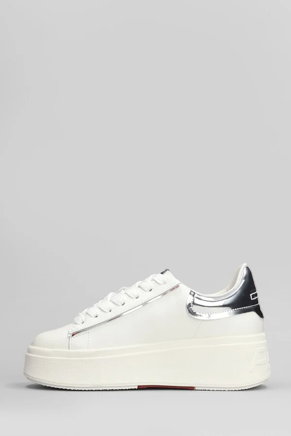 Moby Bis Sneakers In White Leather - Image 3
