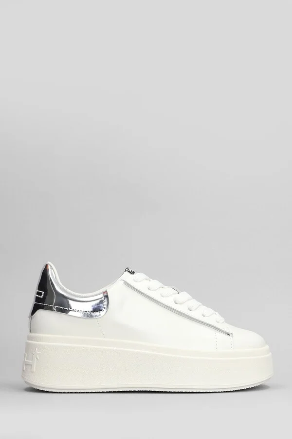 Moby Bis Sneakers In White Leather