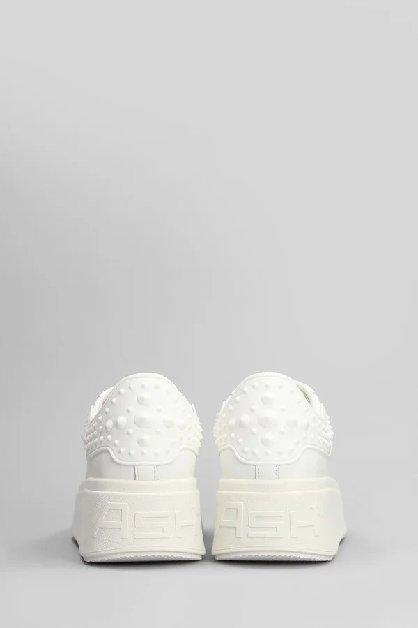 Moby Rubber Sneakers In White Leather - Image 4