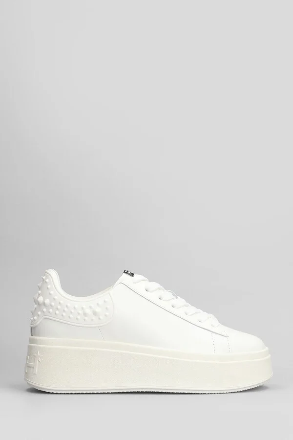 Moby Rubber Sneakers In White Leather
