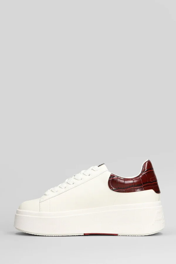 Moby Sneakers In White Leather - Image 3