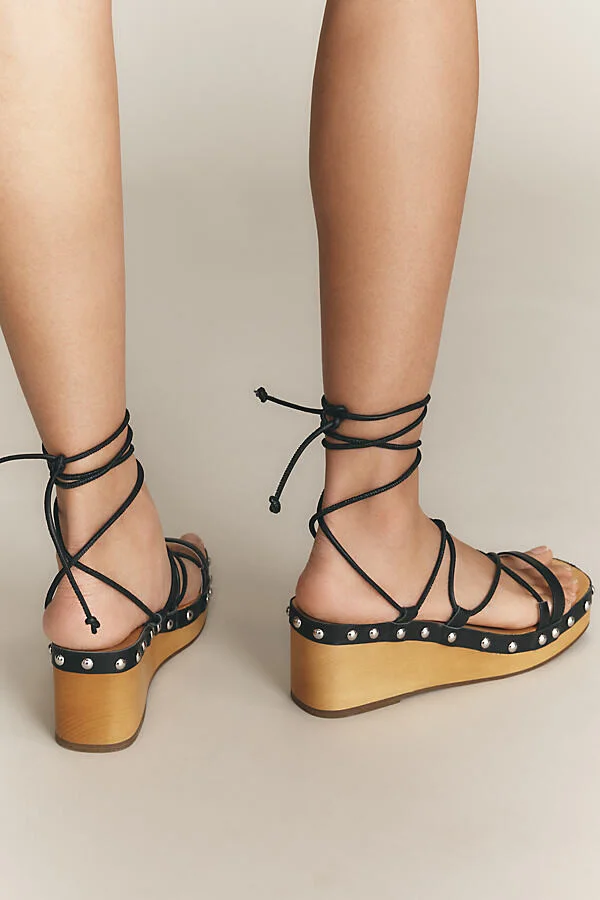Moby Studded Wedge Sandals - Image 3