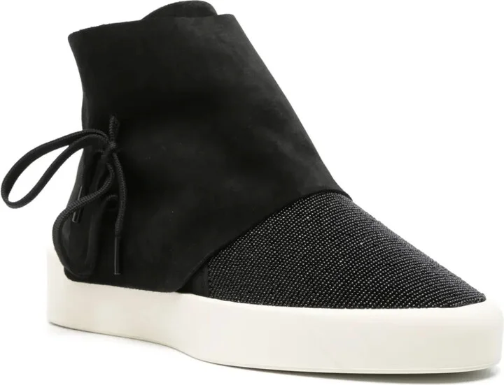 Moc bead-detail suede sneakers - Image 2