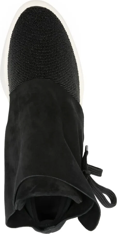 Moc bead-detail suede sneakers - Image 4