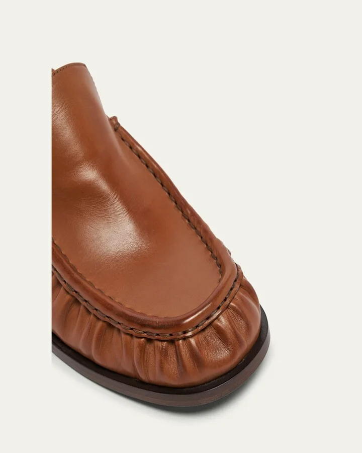 Moc-Toe Calf Leather Loafers - Image 5