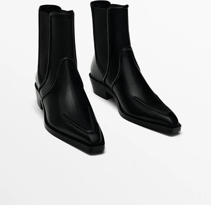 Moc Toe Heeled Ankle Boots - Image 3