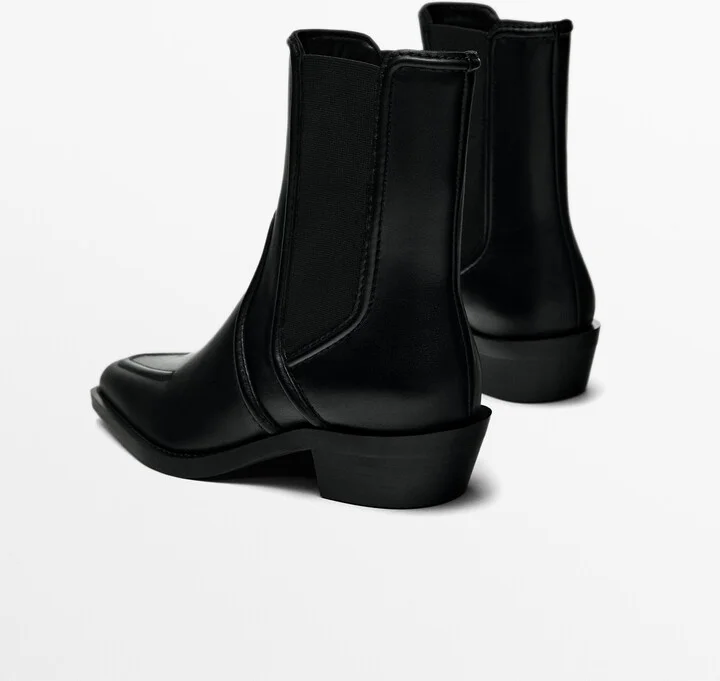 Moc Toe Heeled Ankle Boots - Image 4