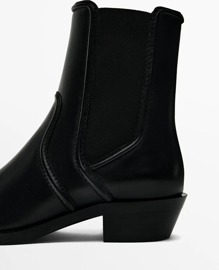 Moc Toe Heeled Ankle Boots - Image 5