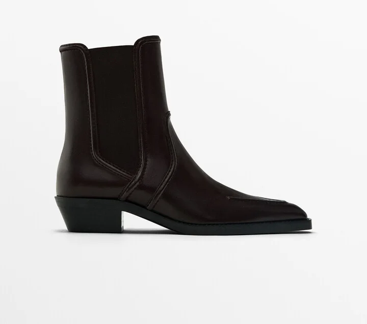 Moc Toe Heeled Ankle Boots - Image 2