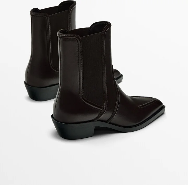 Moc Toe Heeled Ankle Boots - Image 4