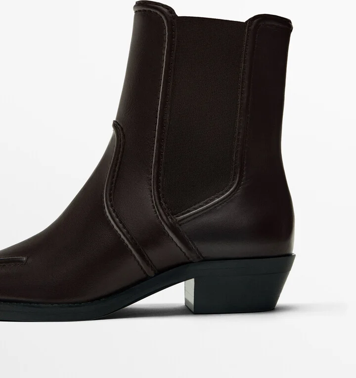 Moc Toe Heeled Ankle Boots - Image 5