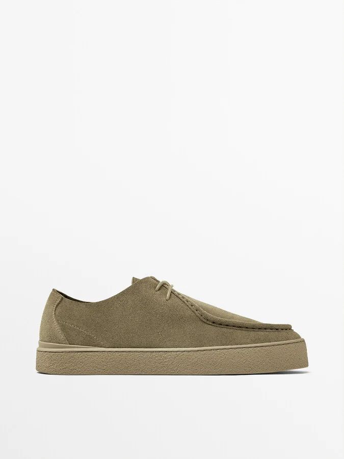 Moc Toe Split Suede Shoes - Image 2