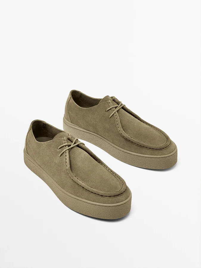 Moc Toe Split Suede Shoes - Image 3