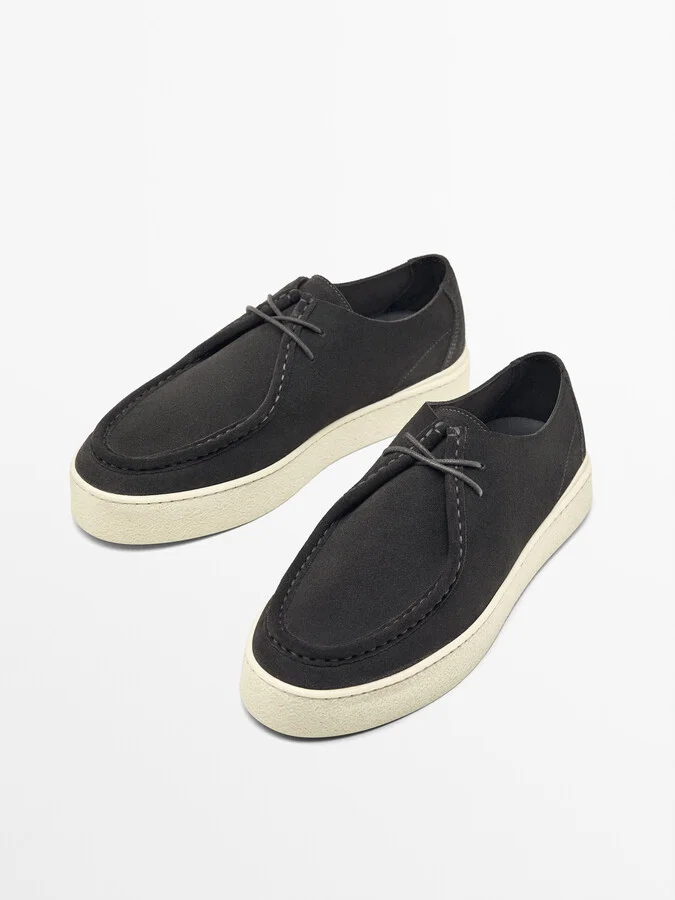 Moc Toe Split Suede Shoes - Image 8